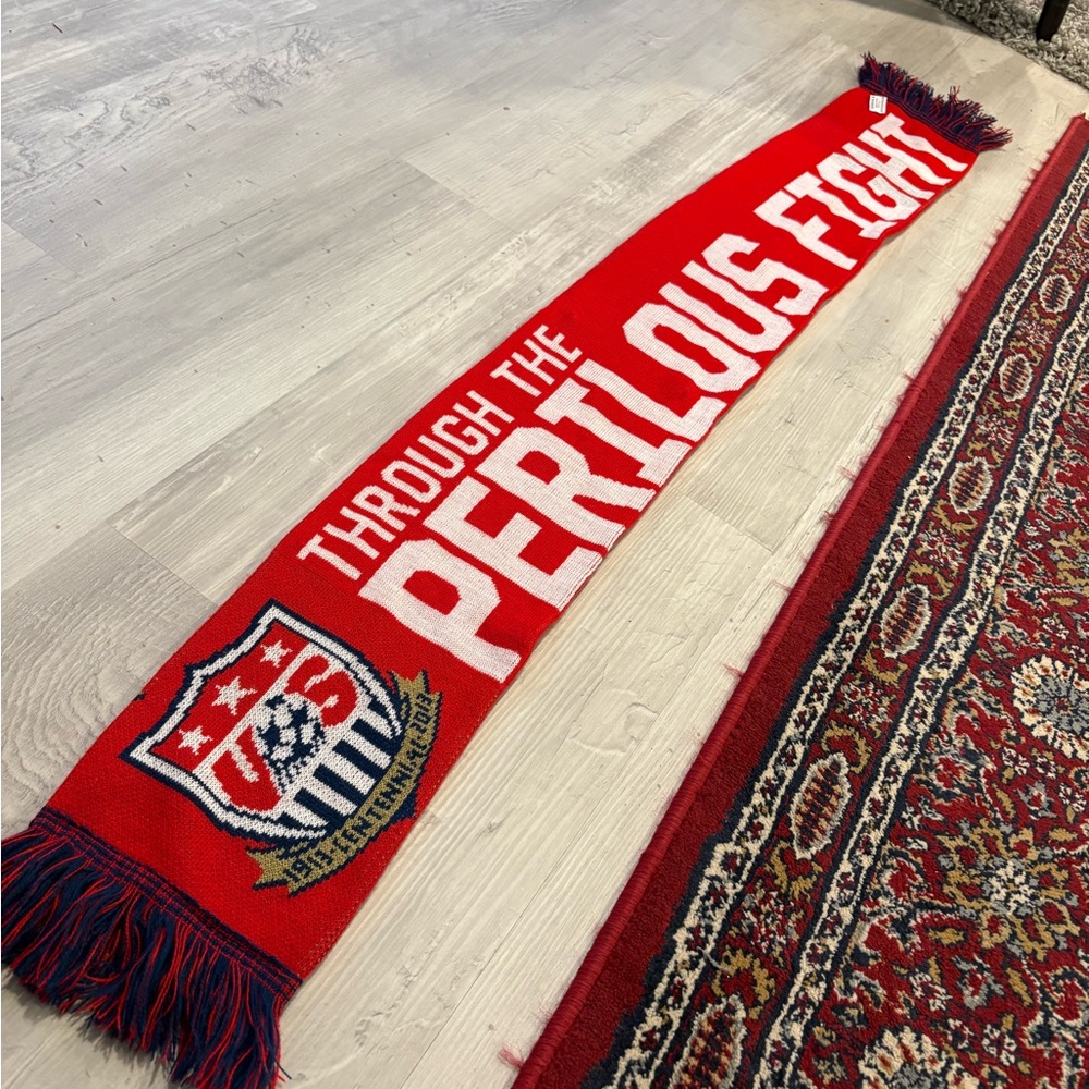 US Soccer Centennial Supporters Scarf, 60”, EUC